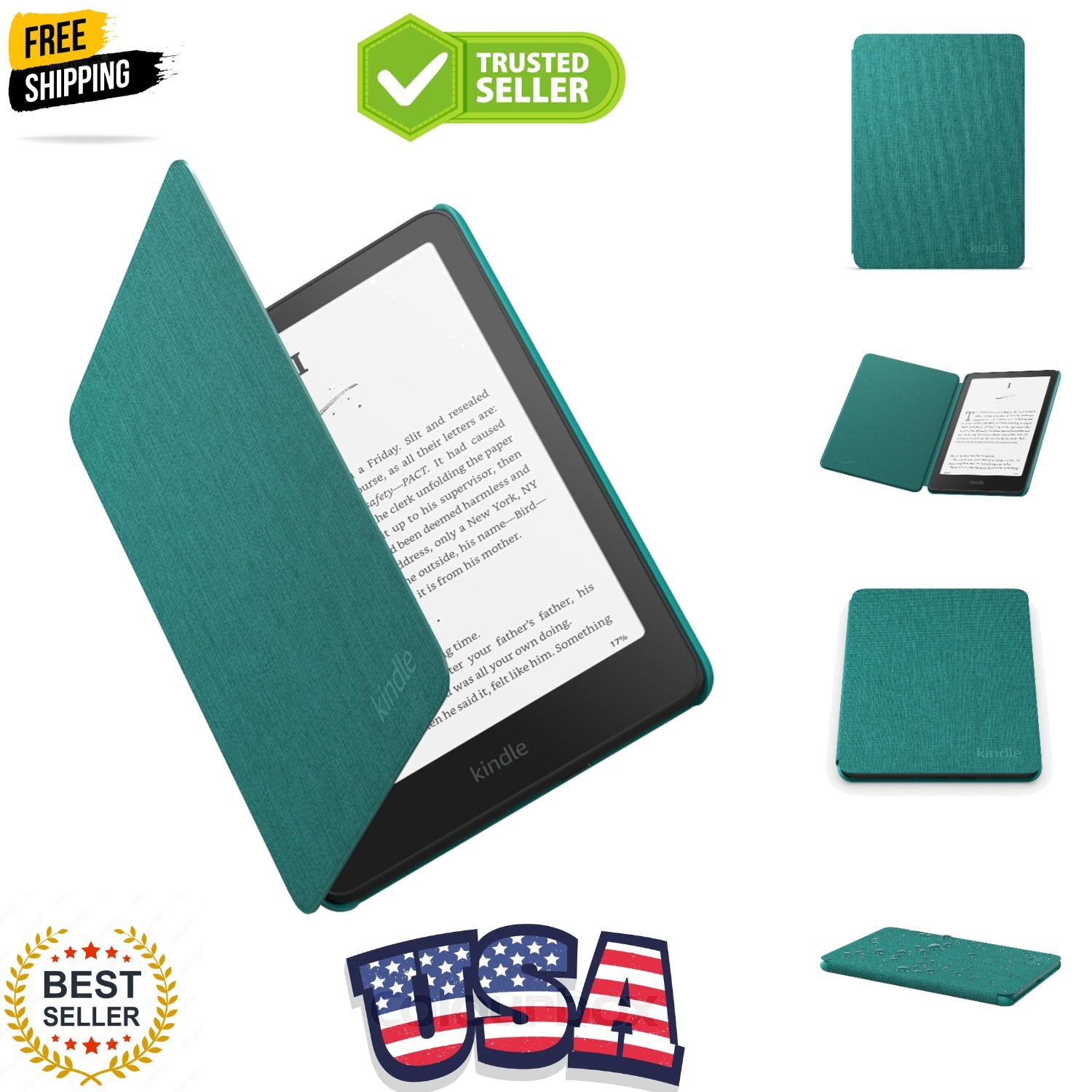 Kindle Paperwhite and Kindle Colorsoft Case, Lightweight and Water-Safe, Fold...