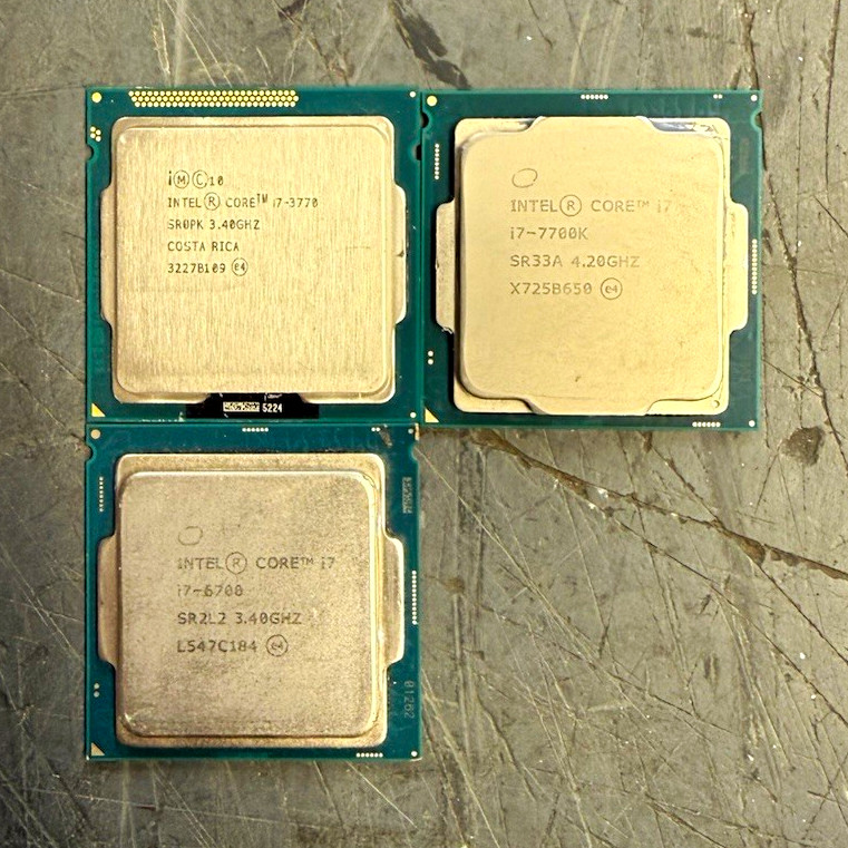 Intel Core i7 CPU 3-Processor Lot – i7-7700K / i7-7700 / i7-6700K LGA1151