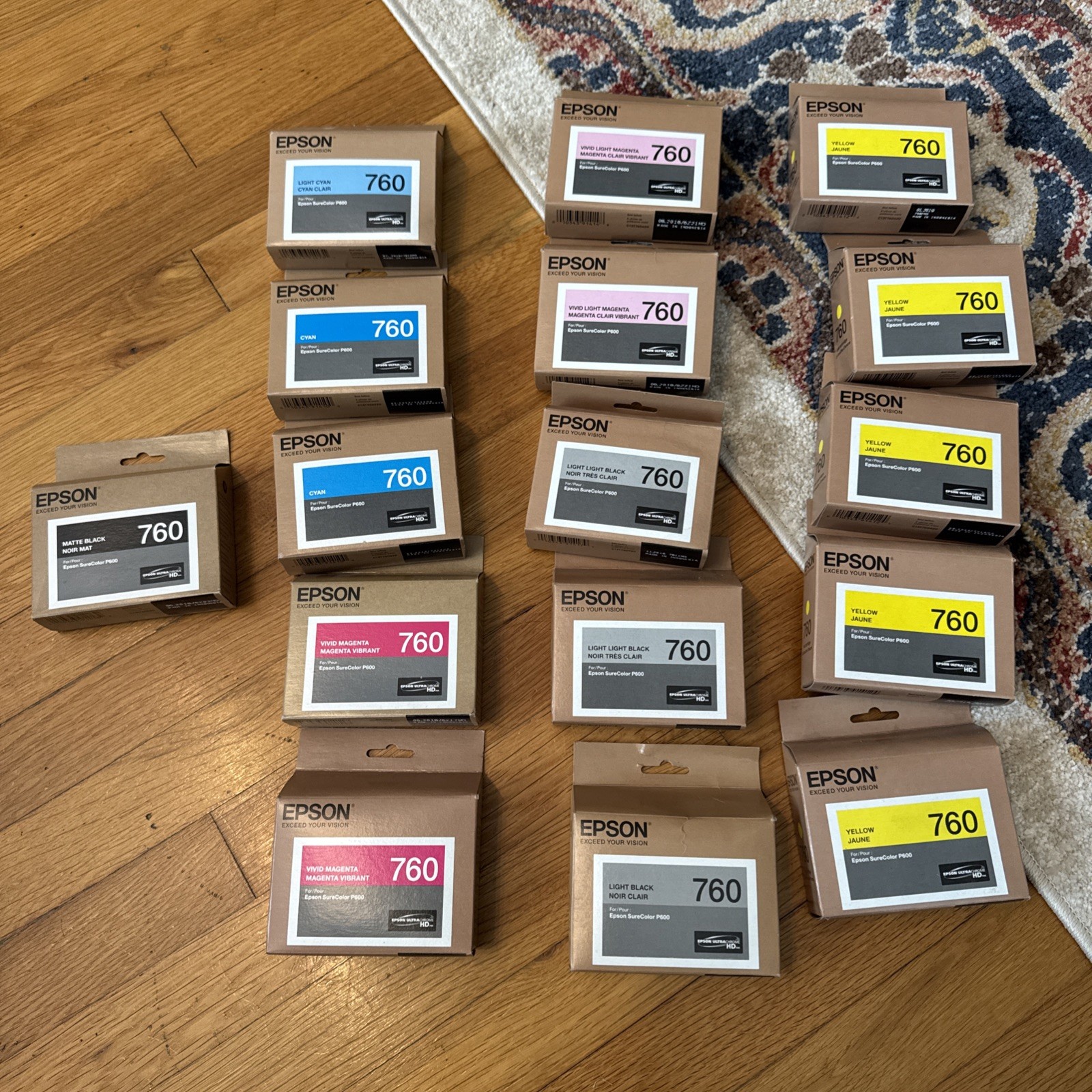 Lot Of 18 Genuine Epson 760 Ink Cartridge Mixed Colors  Date: All 2018