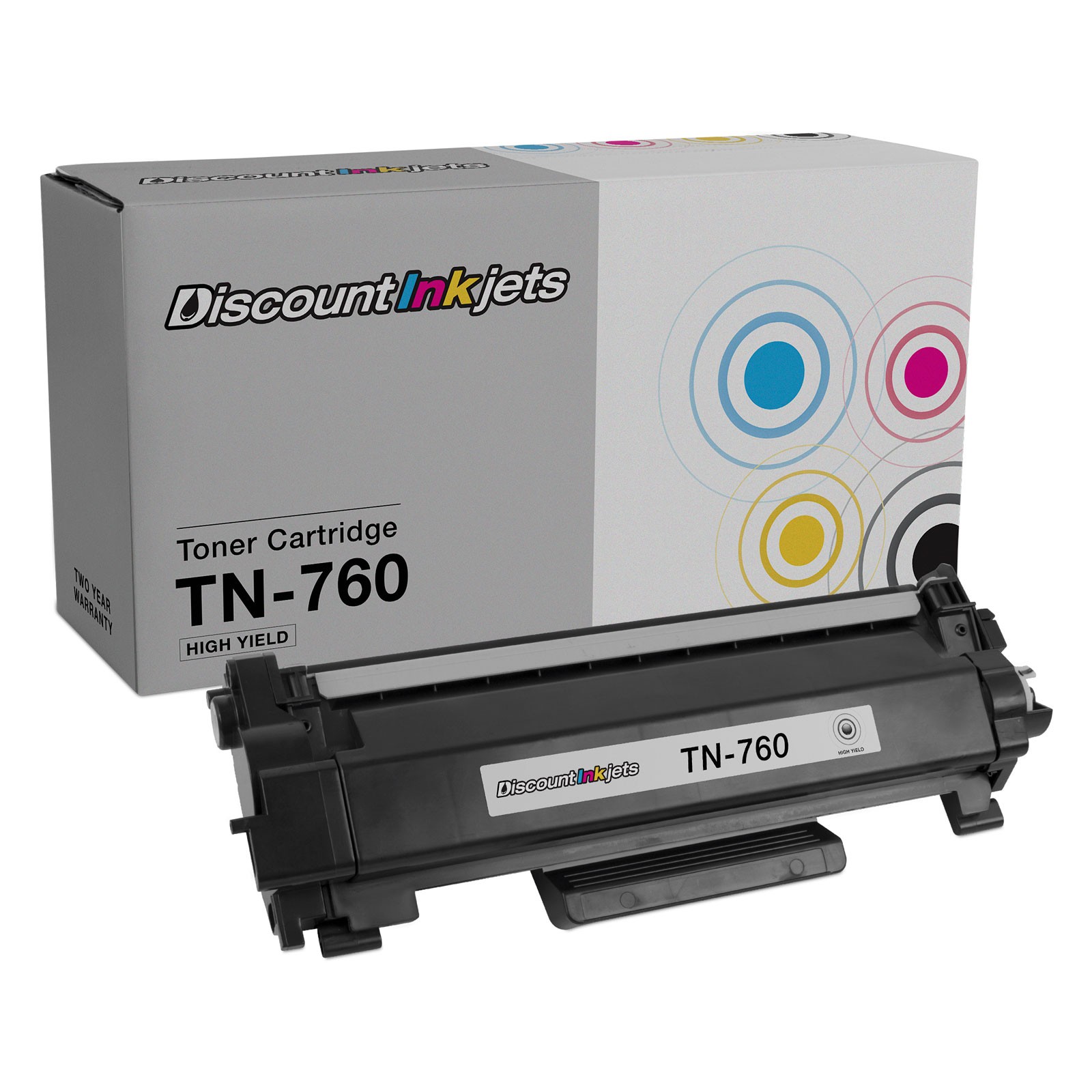DI Toner Cartridge Replacement for Brother TN760 Black HL-L2370 MFC-L2730
