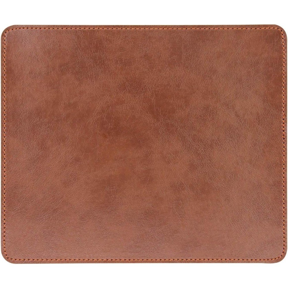 Leather Mouse pad for Laptop Computer PC 9.45 X 7.87 inch Brown PU Leather
