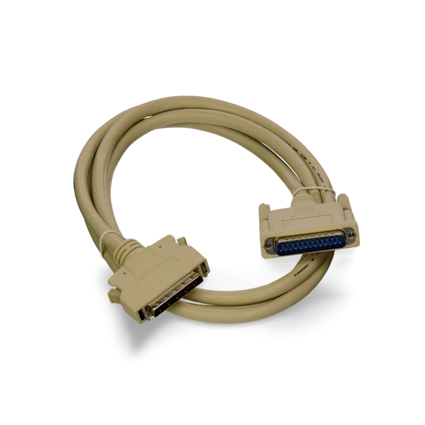 6ft SCSI-II HPDB50 Male Latch to DB25 Male - Beige