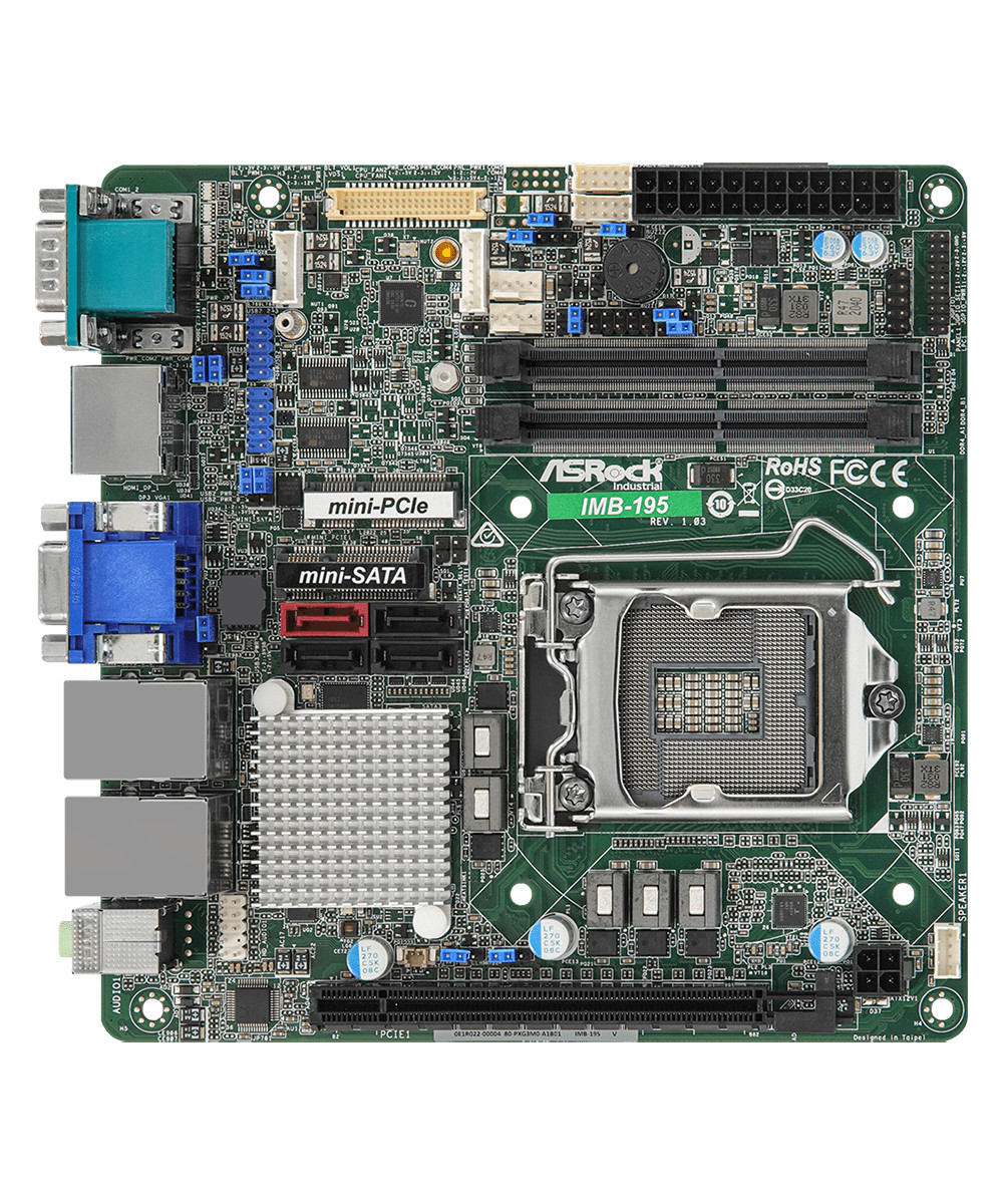 ASRock Industrial IMB-195-D Mini-ITX LGA1151 H110 Motherboard DDR4 4717677332780