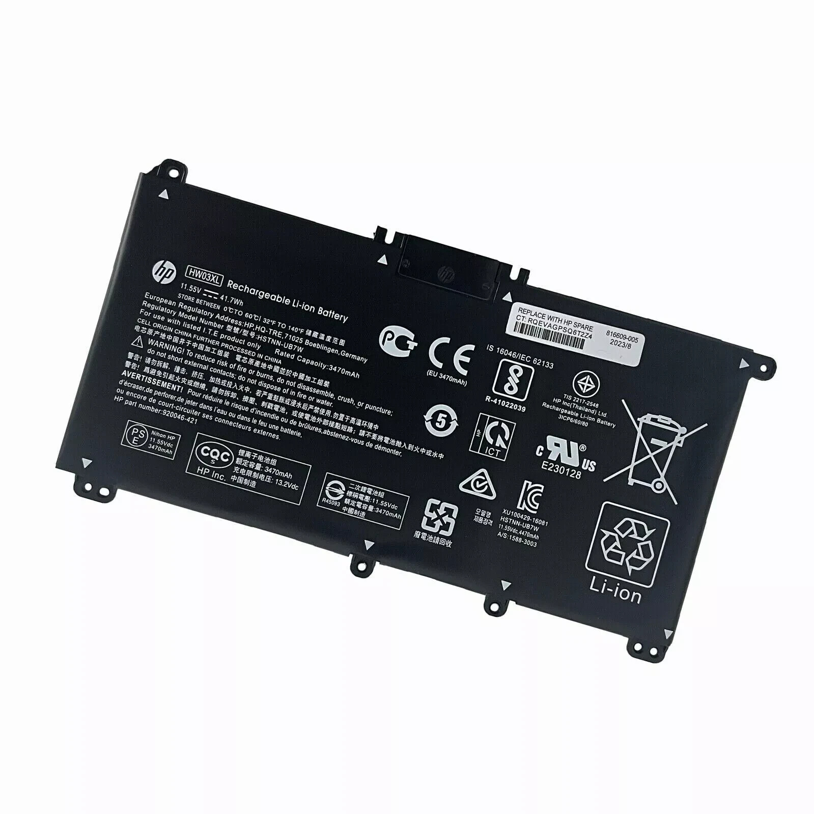 Genuine OEM HW03XL HW03041XL Battery For HP Pavilion 15 EH0000NS HSTNN-IB90 US