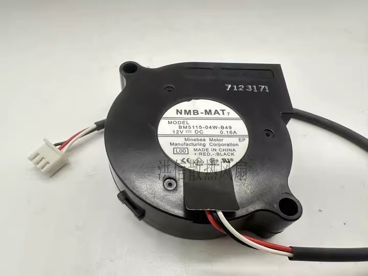 1PCS Genuine NMB BM5115-04W-B49 DC12V 0.16A 5CM 5015 Centrifugal Turbine Fan