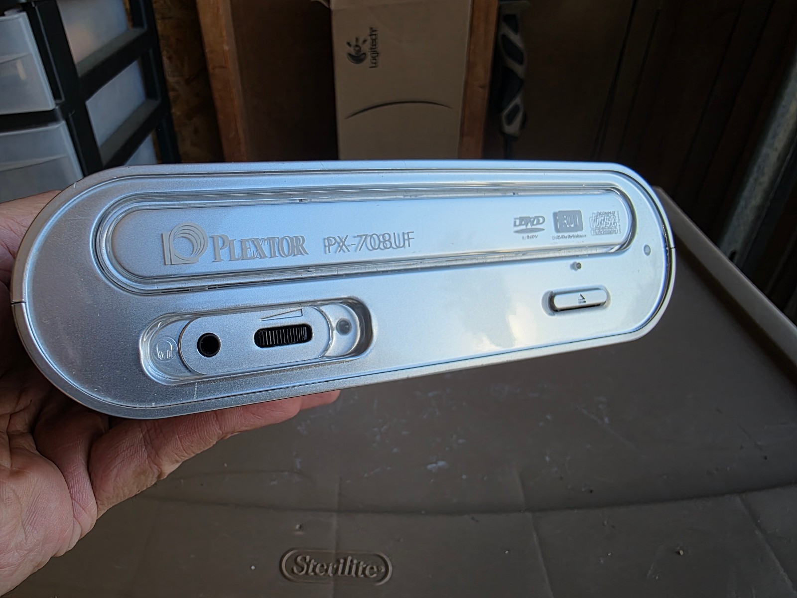 Plextor PX-708UF External DVD/CD Rewritable Drive Burner Working