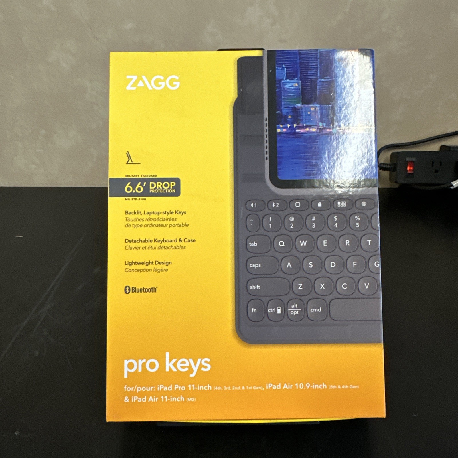 ZAGG Pro Keys Wireless Keyboard with Detachable Case for Apple iPad Pro 11"
