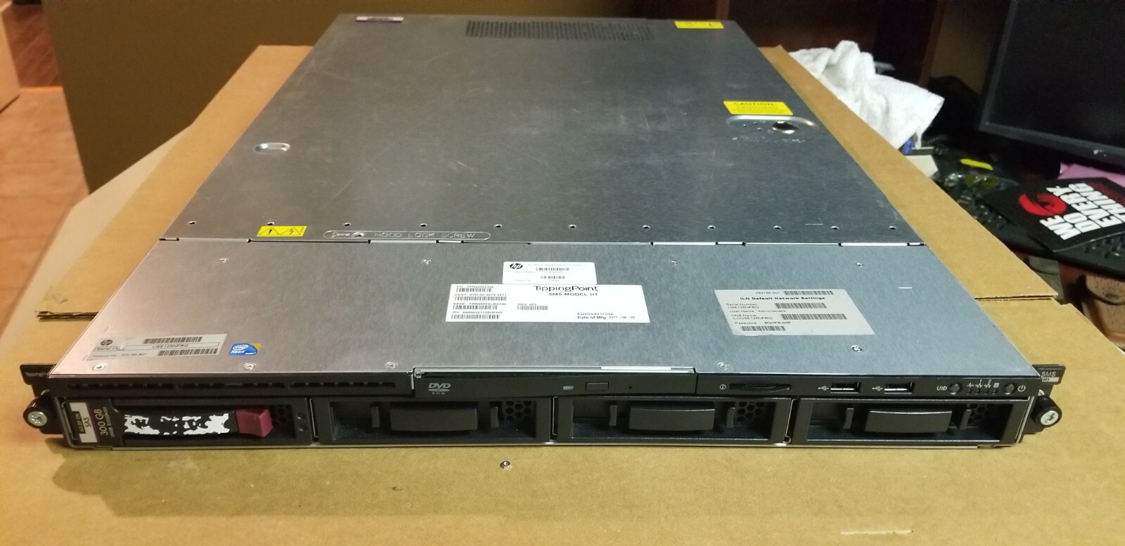 HP TippingPoint SMS H1 v2 JC528A Server Xeon(E5620 QC)2.4GHz 4C 18GB 300GB HD