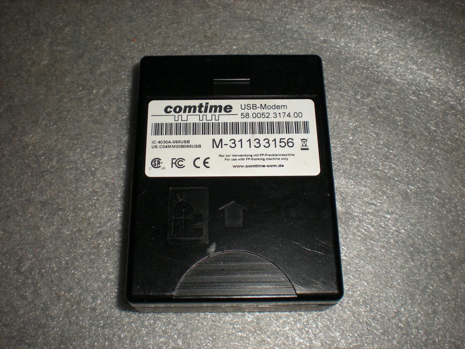 Rare Comtime 58.0052.3174.00 USB Modem ONLY NO CABLES