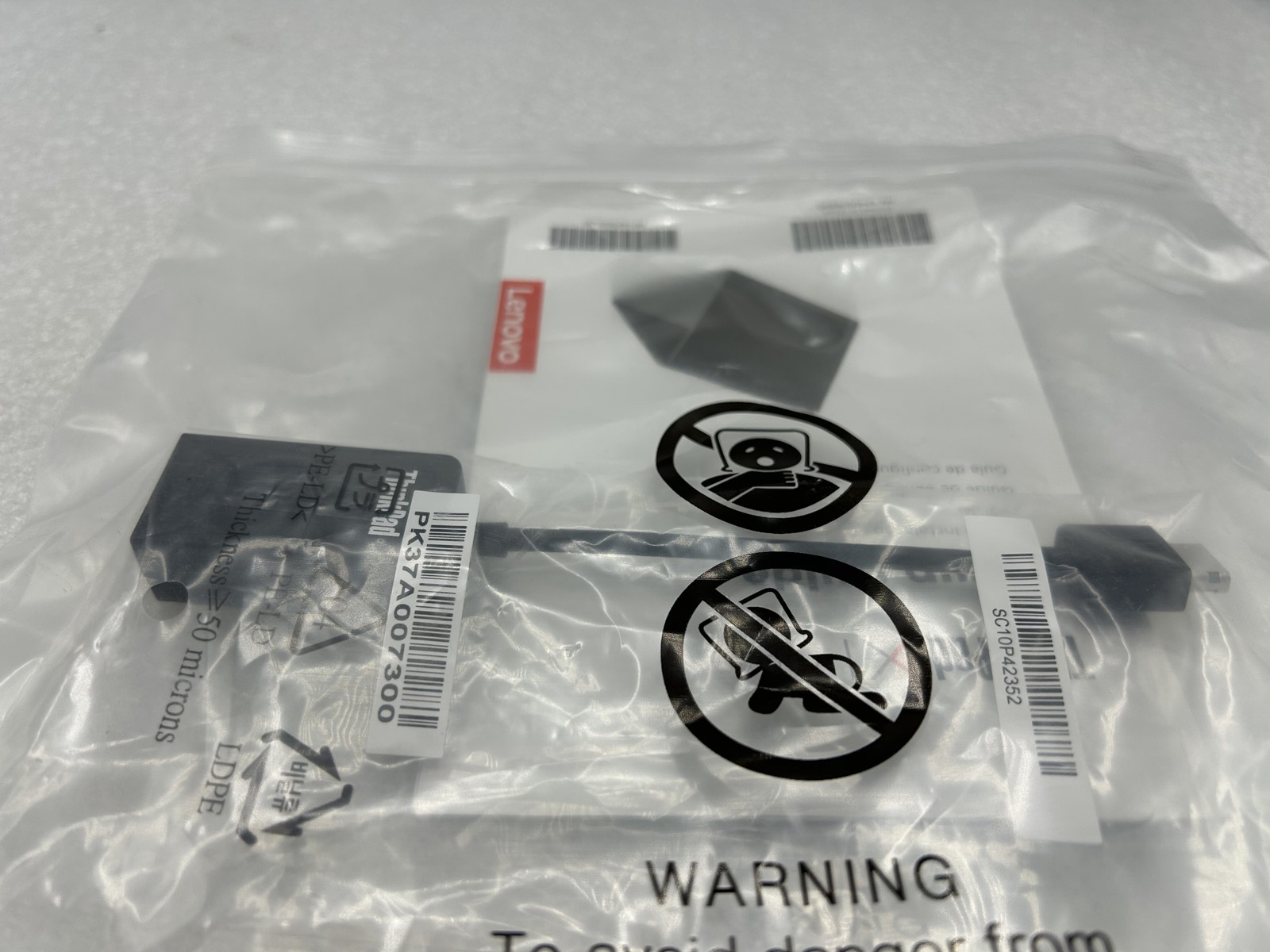 NEW Lenovo ThinkPad EX280 Ethernet RJ45 Adapter [PN: SC10P42352 ] FRU: 01YU026