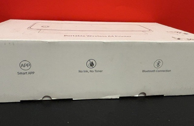 Portable A4 Thermal Printer Wireless Bluetooth USB Inkless Travel Mobile White