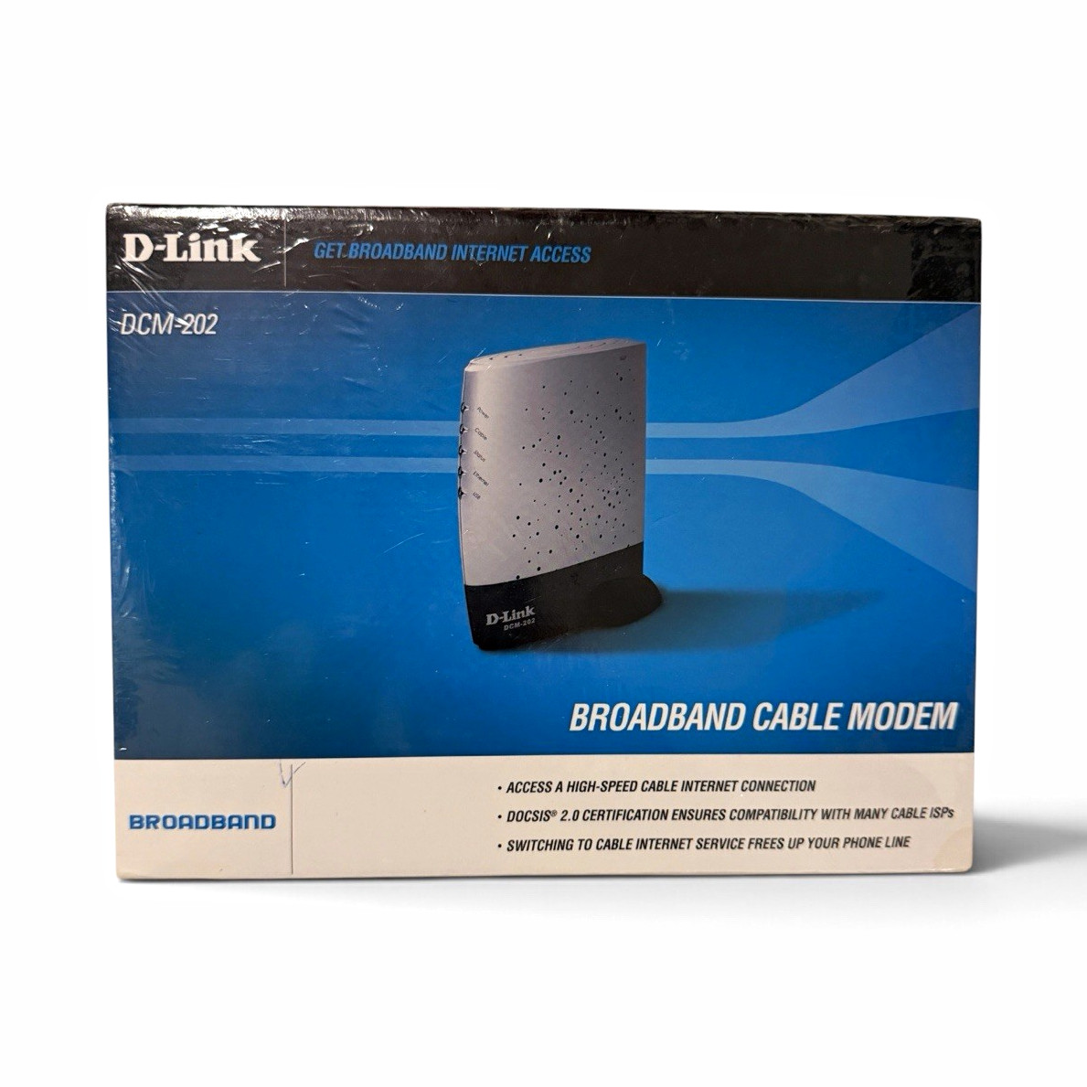D-Link DCM-202 DOCSIS 2.0 Broadband Cable Modem New Sealed Box