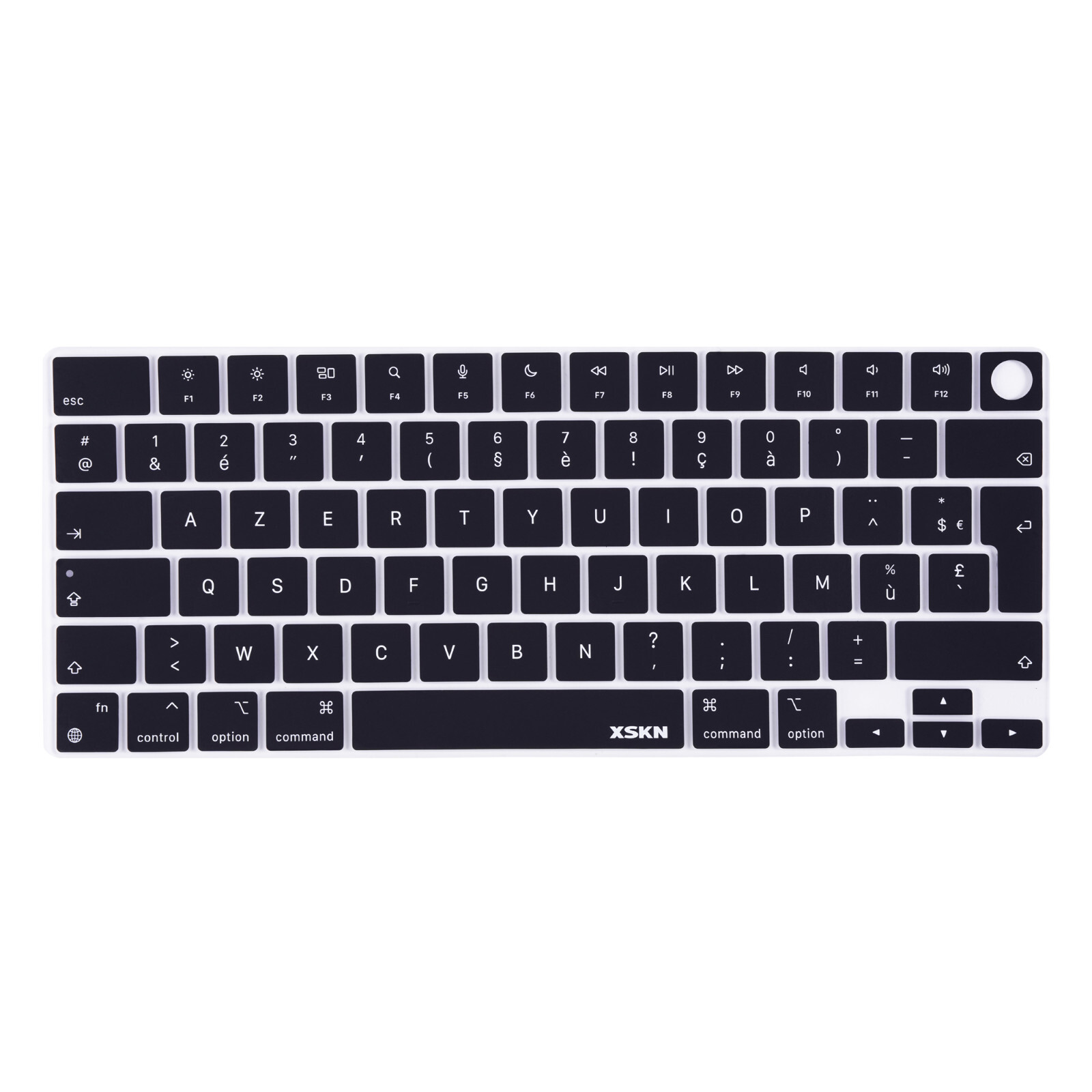 XSKN AZERTY French Silicone Keyboard Cover for 2021-2026 Macbook Pro 14.2/16.2