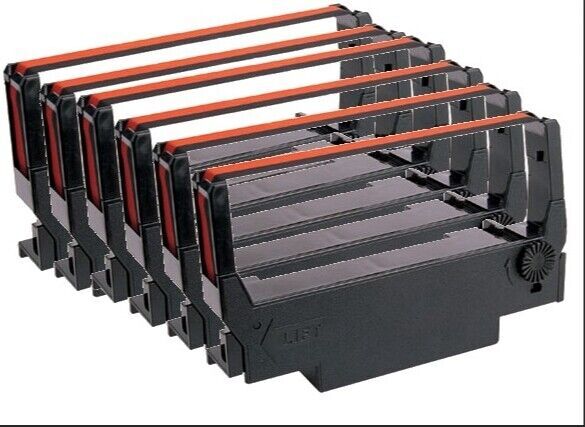 EPSON Black/Red ERC 30 / 34 / 38 COMPATIBLE POS PRINTER RIBBONS – 6 or 12
