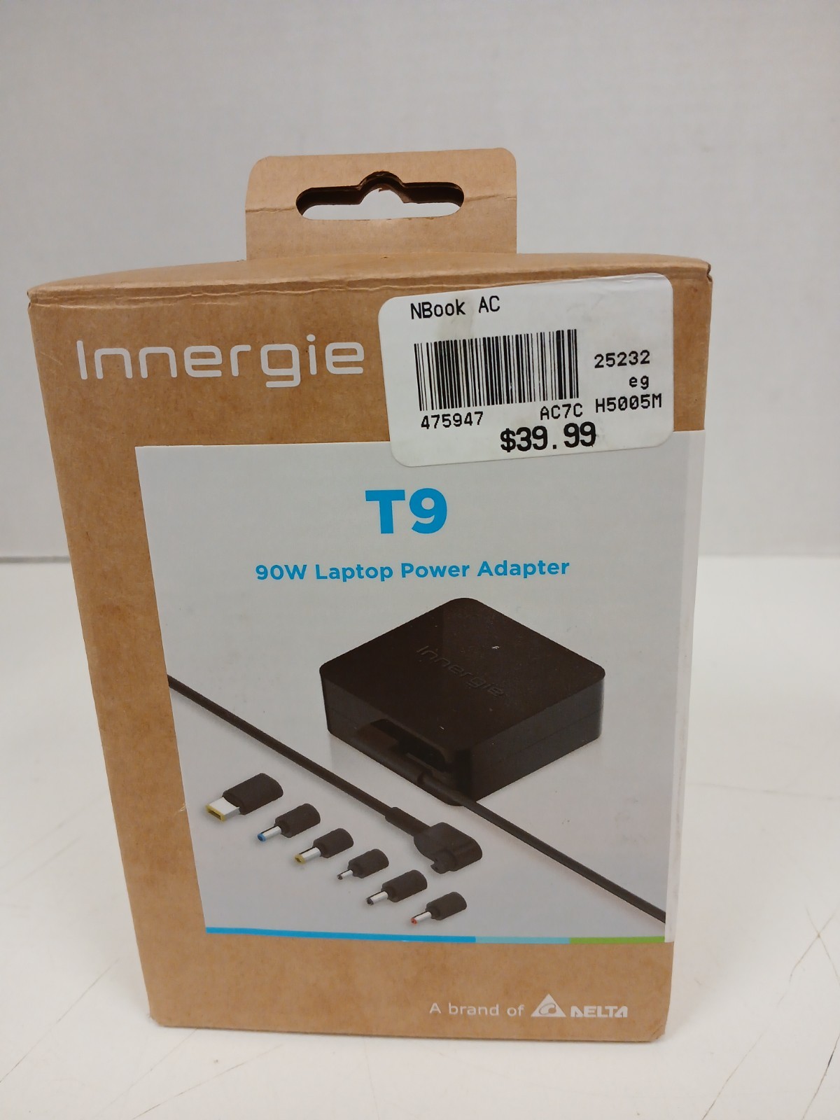 Inland T9 90W Laptop Power Adapter With 6 Adapter Tips