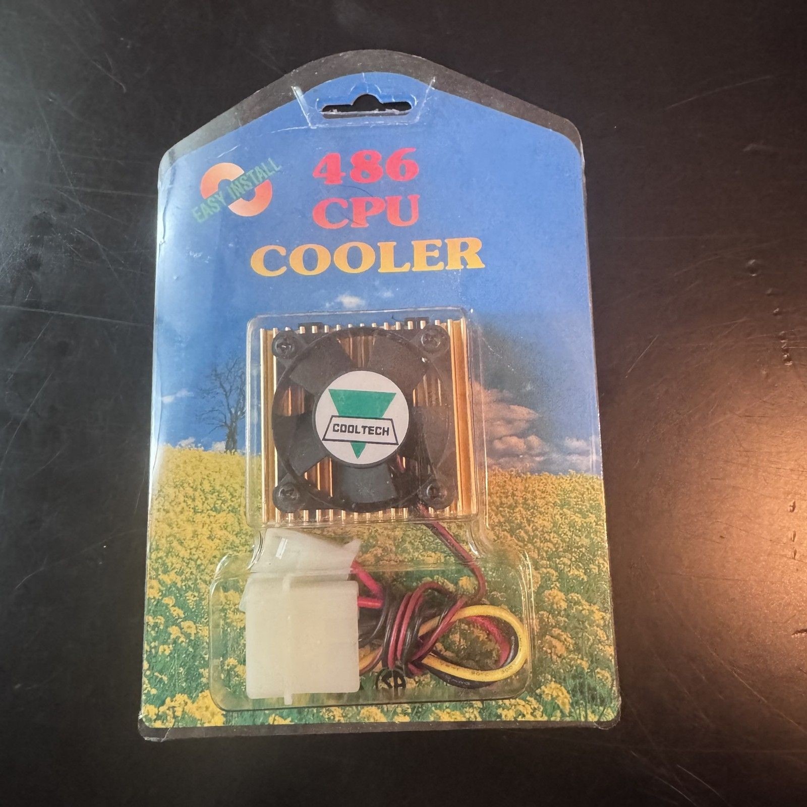 Vintage Cooltech 486 CPU Cooler Fan Heatsink NOS Sealed Retro PC 12V Molex 90s