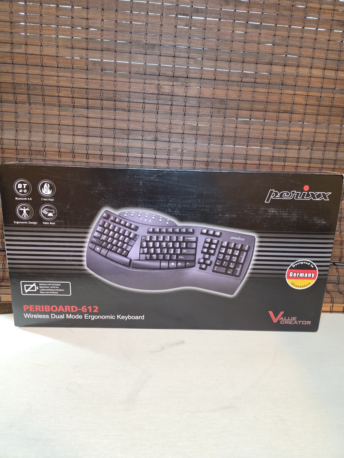 New Open Box Periboard-612 Wireless Ergonomic Split Keyboard with Dual Mode