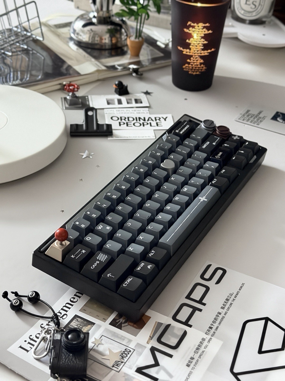 Prebuilt Aluminum Custom Mechanical Keyboard Weikav Sugar65 Creamy Thocky