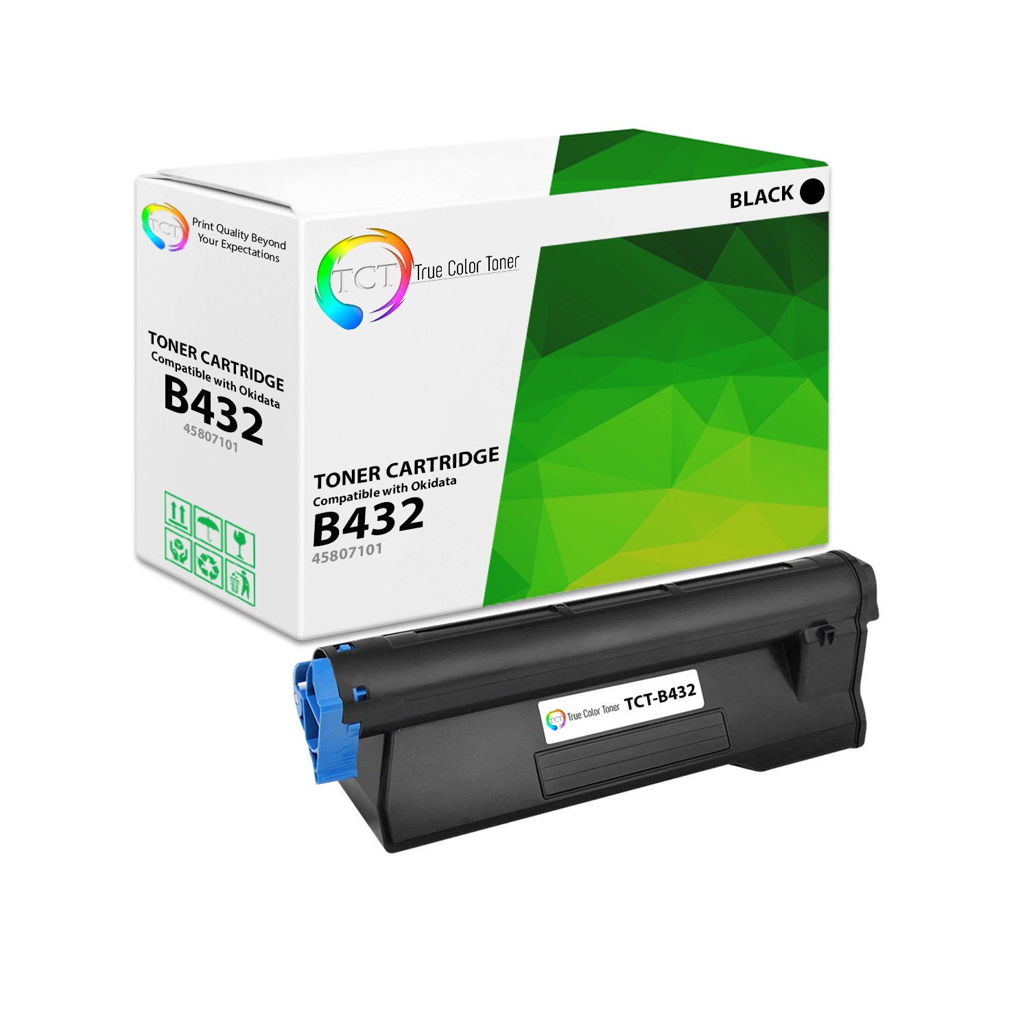 TCT 45807101 Oki B432dn B512dn MB492 MB562w For Okidata Compatible Toner