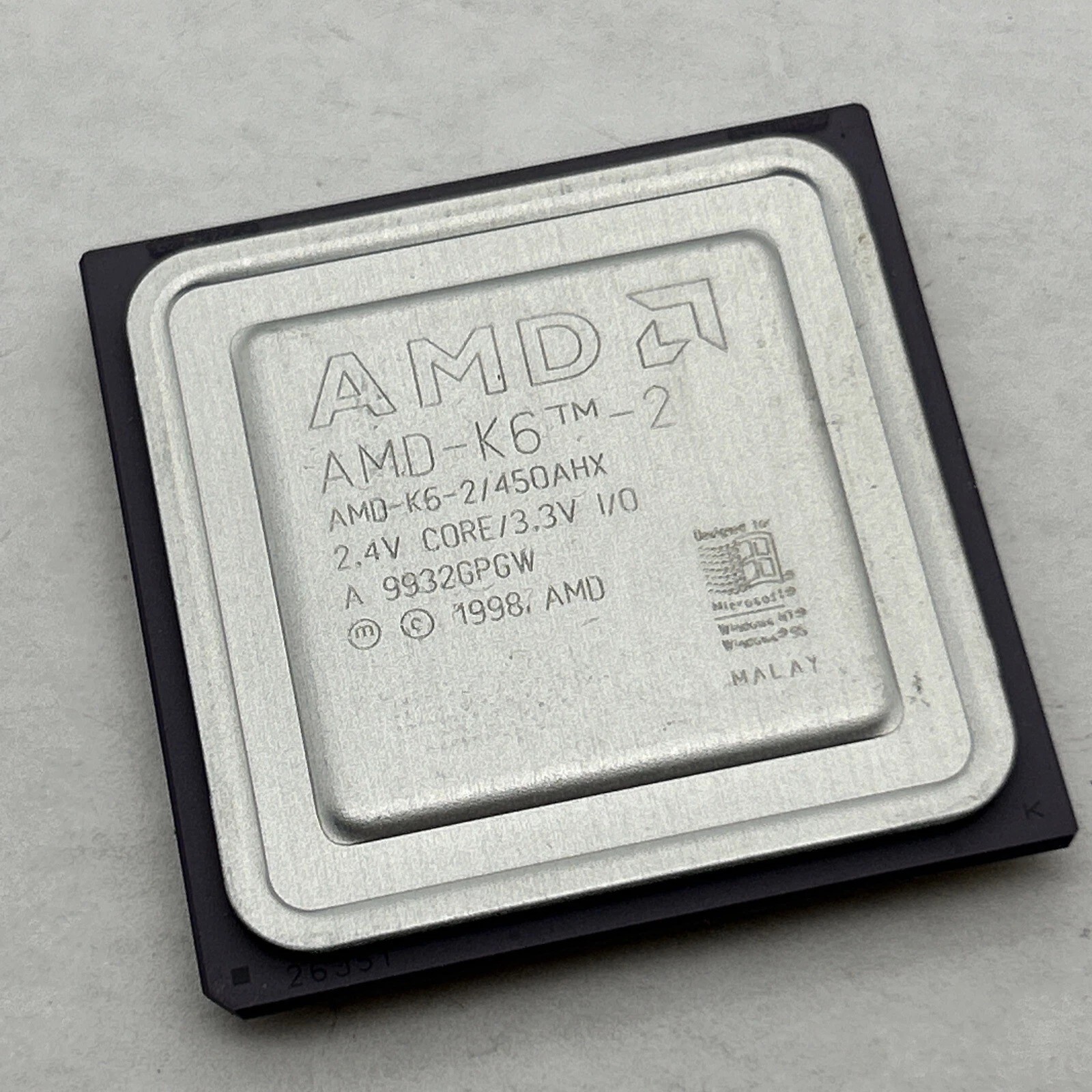 Amd Amd-K6-2/450Ahx Amd Cpu Amd-K6-2/450Ahx Tested Working