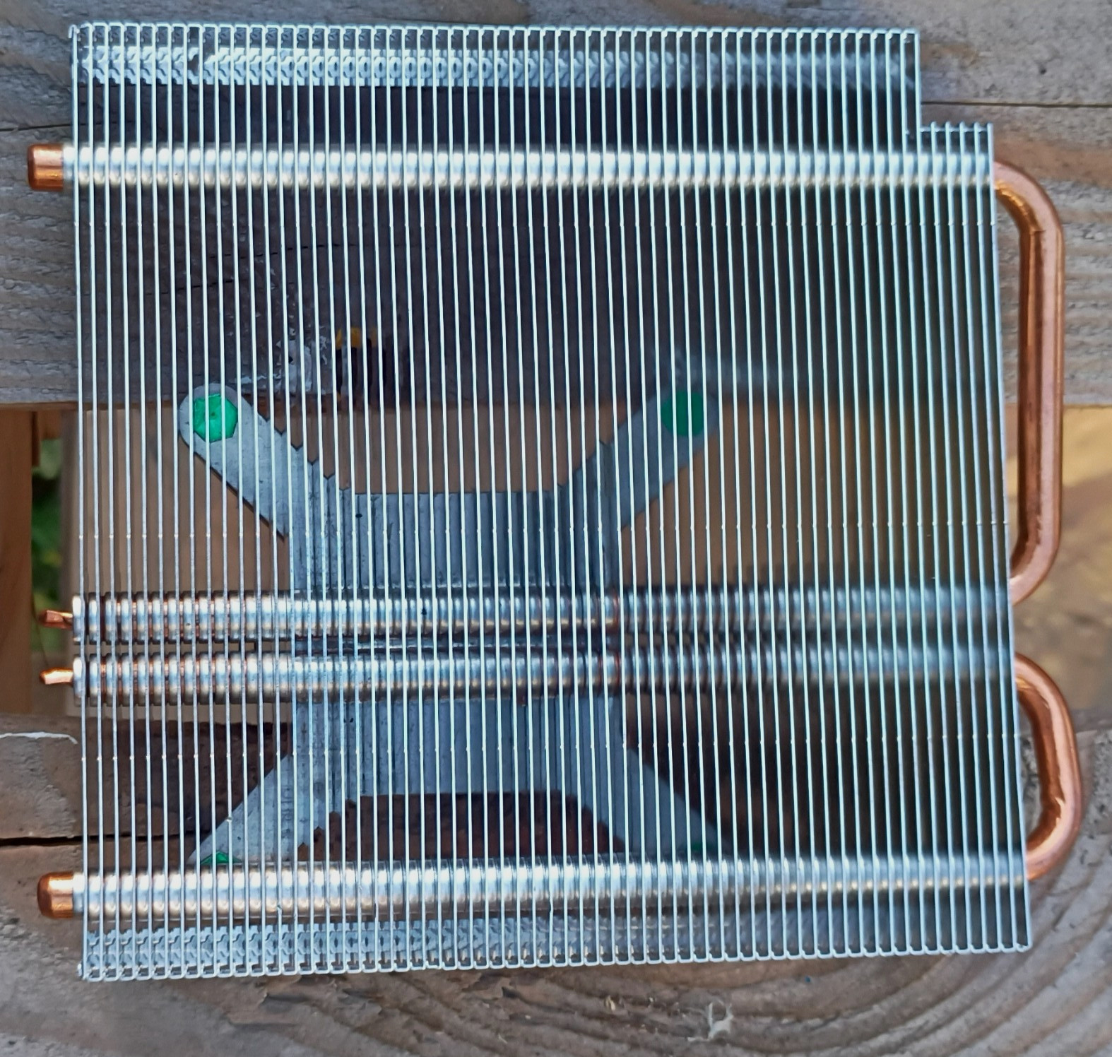 CPU Heatsink Cooler Aluminum & Copper w/ Copper Heatpipes, Silver/Copper
