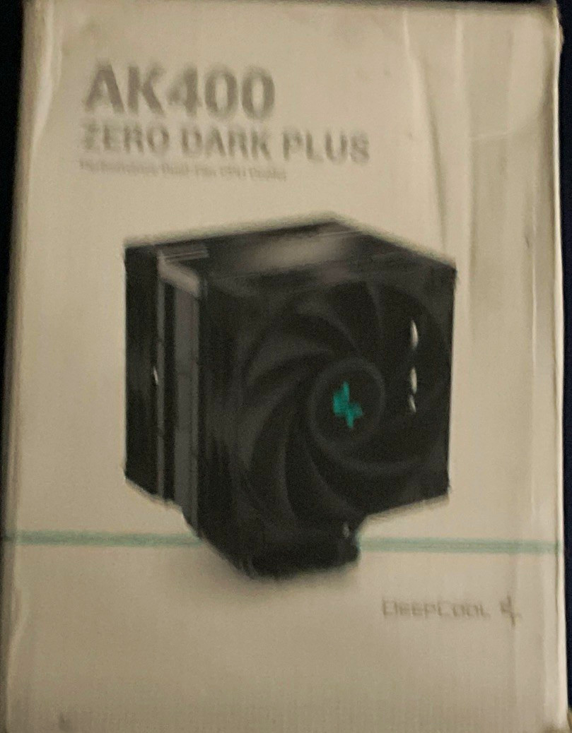 Deepcool AK400 Zero Dark Plus Black CPU Air Cooler Fan with Heatsink