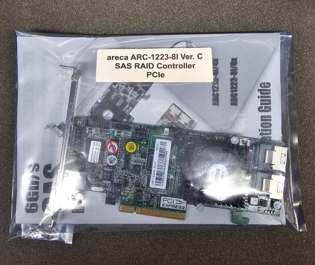 Areca ARC-1223-8i 8-Port SAS SATA 6Gb/s PCIe 2.0 x8 RAID Controller Card NEW