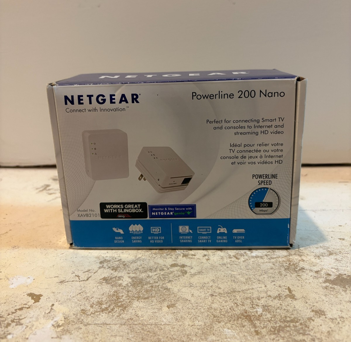 NETGEAR Powerline 200 Nano Network Adapter Kit (Model XAVB2101)