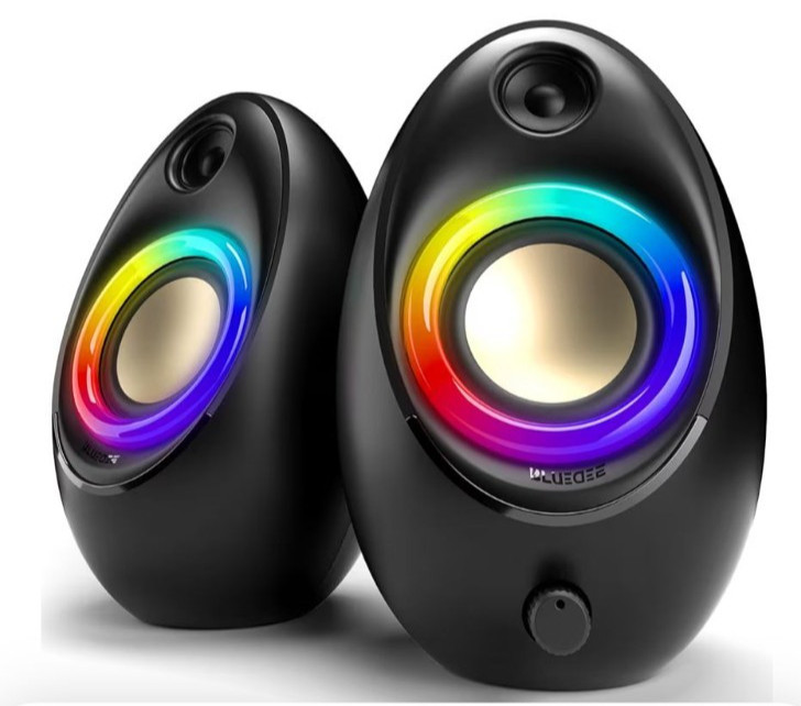 BLUEDEE Computer Speakers For Desktop Pc RGB Light