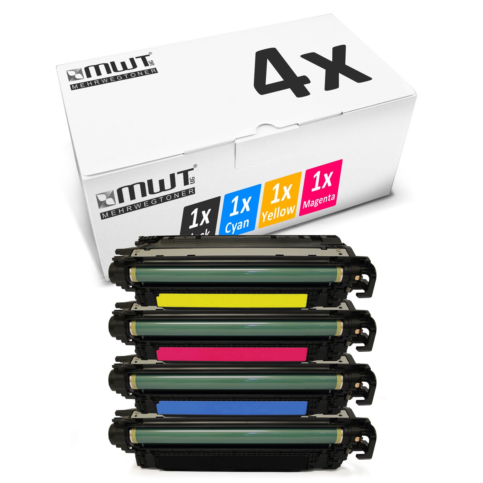 4x Compatible HP 307A Color Laser Toner for CP-5225-N/CP-5225-DN/CP-5225-XH