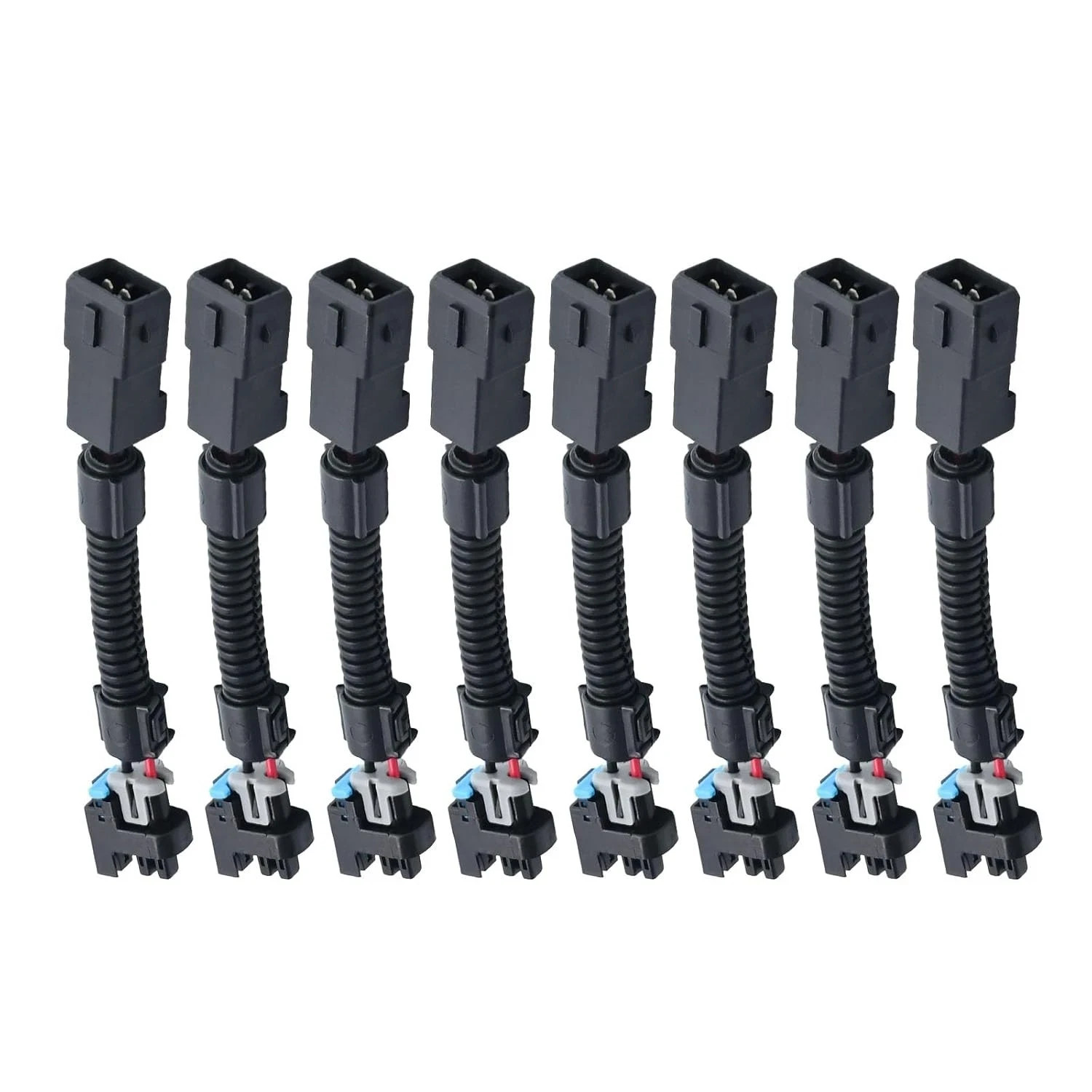 8pcs EV1 Injector Harness Pigtail Adapter for LS1 LS6 LQ4 LQ9 4.8 5.3 6.0 Delphi
