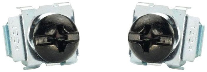 Panduit CNWS1224-C #12-24 Cage Nuts And Screws Steel Black Pack of 100