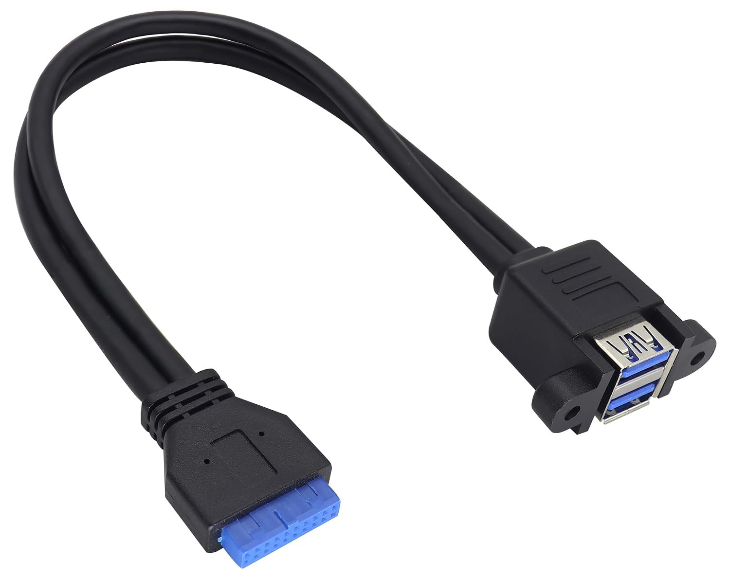 Stackable USB 3.0 Female Panel Type to Motherboard 20Pin Header Cable USB 3.0