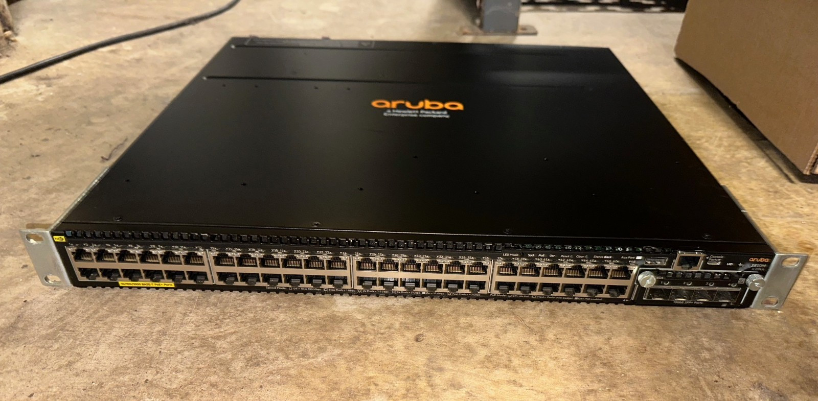 HPE Aruba 3810M  JL074A  48G PoE Switch- 2x JL087A PSU + JL084A Module + JL083A