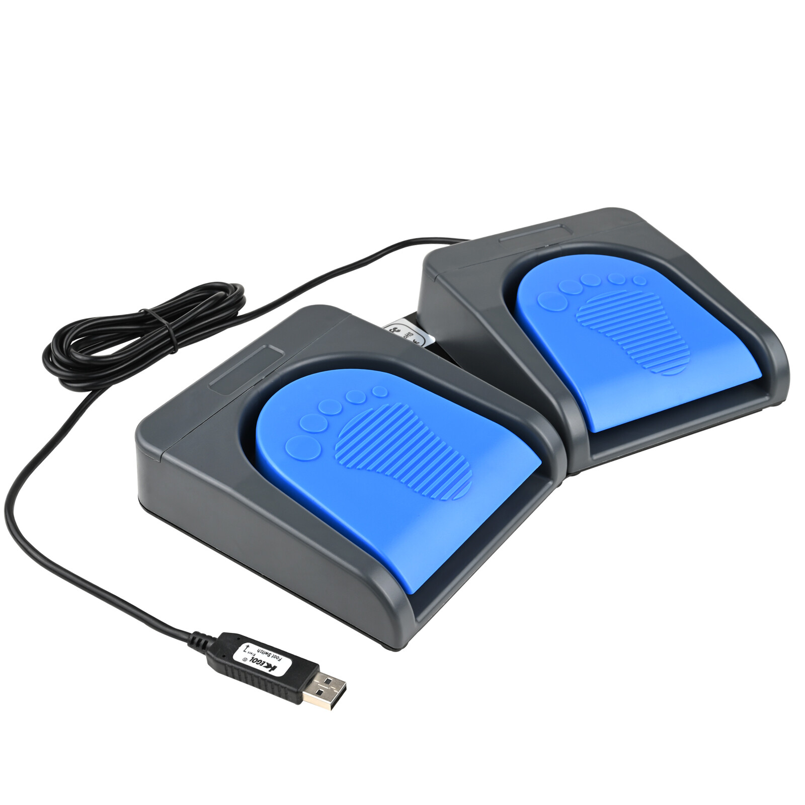 Upgraded USB Double Foot Pedal Game PC Hands Free One Key Control Mouse Keyboard