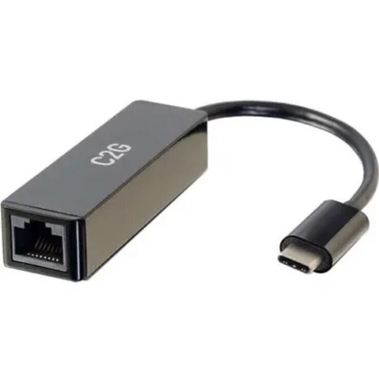 NEW C2G 29826 USB-C to Ethernet Network Adapter Gigabit Card USBC 2 Ggbt Ethrnt