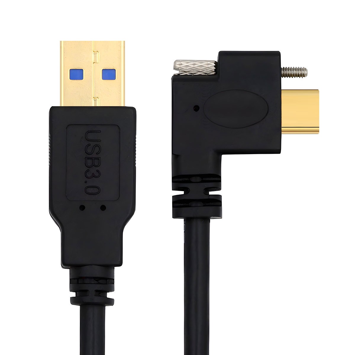 CY Single Screw Locking Type-C USB 3.1 Male to Type-A Male USB3.0 Power Cable