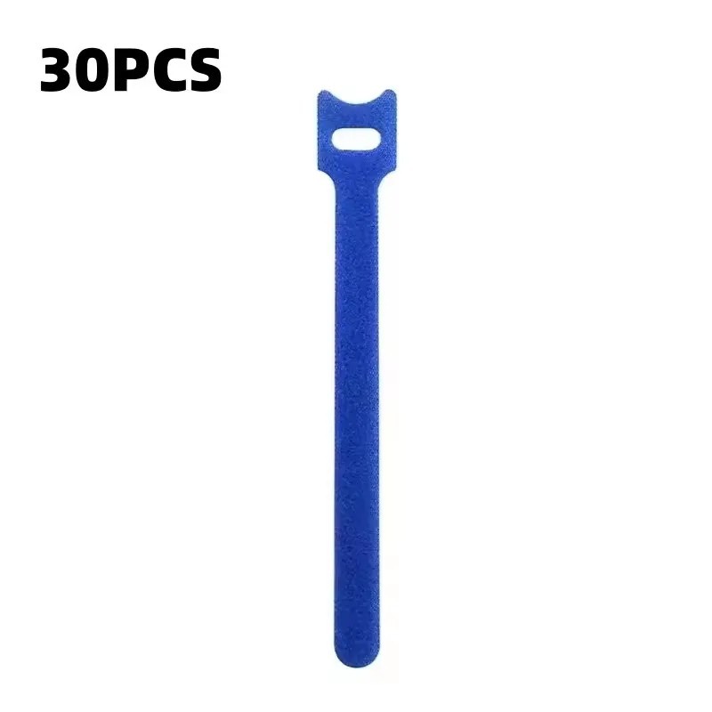50/10pcs Cable Straps Wire Cord Hook Loop Ties Reusable Fastening Organizer Lot