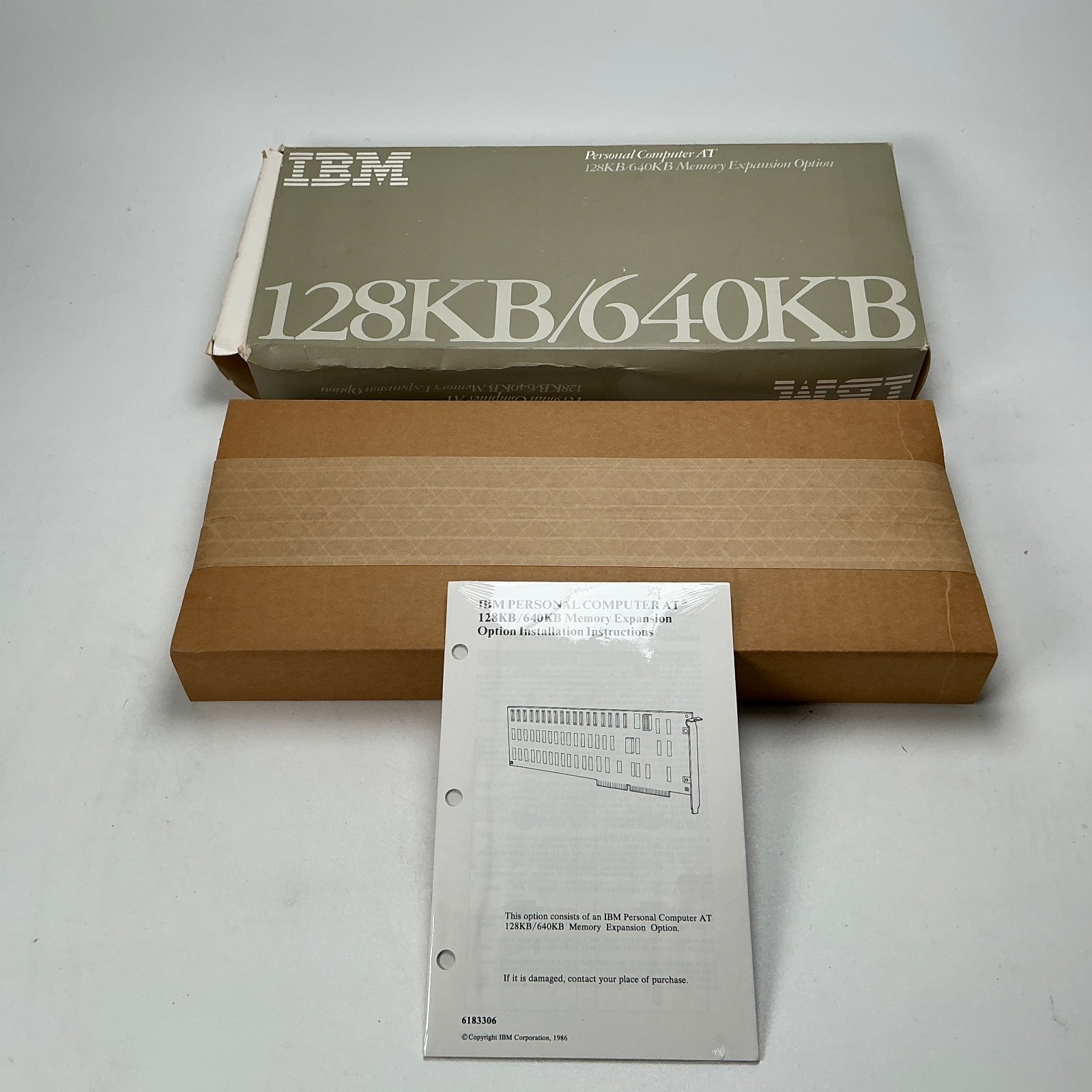 IBM Personal Conmputer AT 128KB/640KB Memory Expansion Option New Sealed