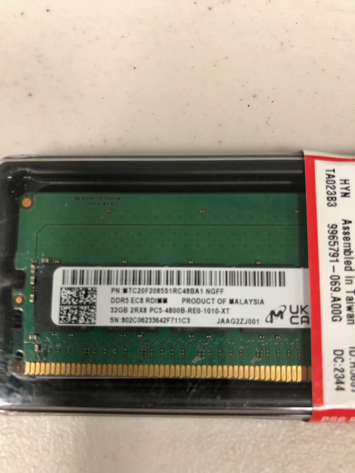 Kingston FURY Beast 32 GB (1x32GB) 288-Pin 4800MHz DDR5 SDRAM Memory Module...