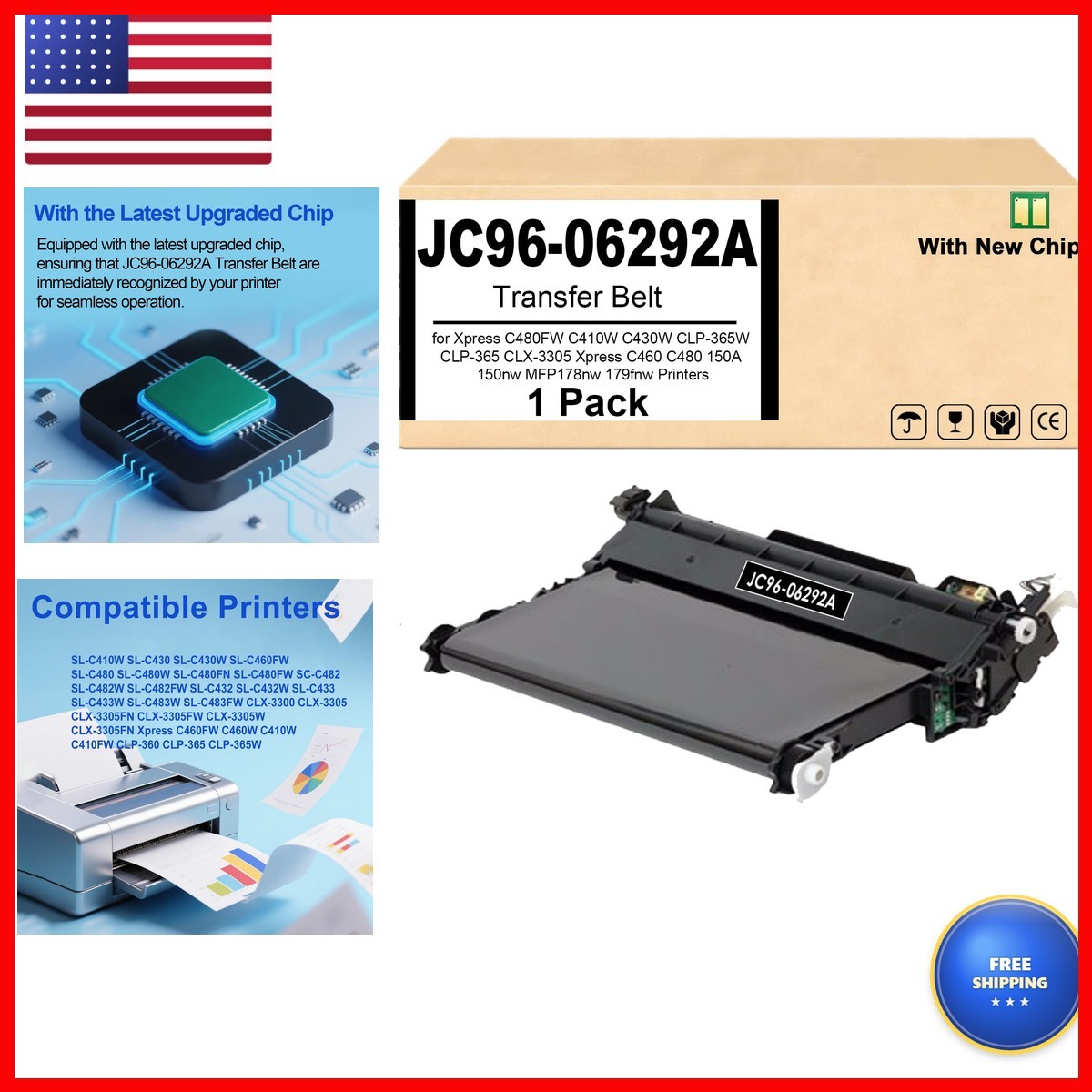 JC96-06292A Transfer Belt C480TB 1 Pack 20,000 Pages