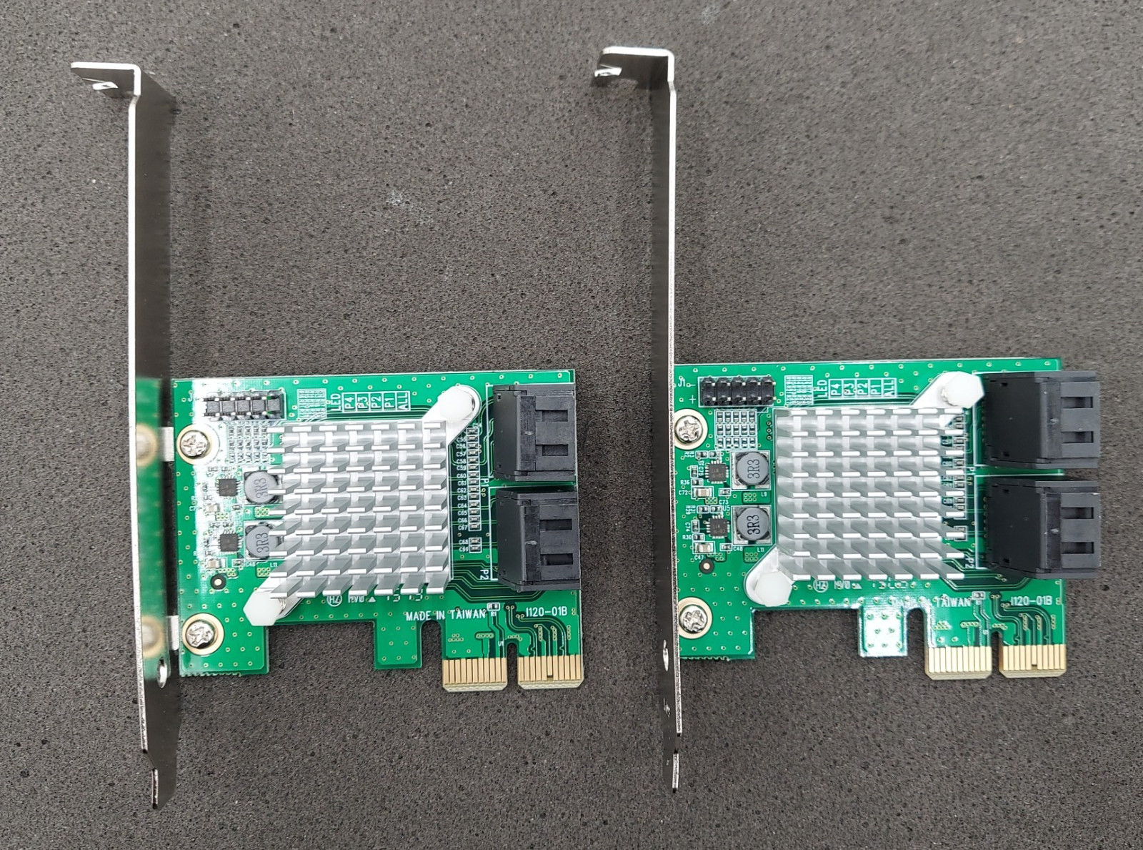2X 4 Port PCI Express 2.0 SATA III 6Gbps RAID Controller Card HyperDuo I120-01B