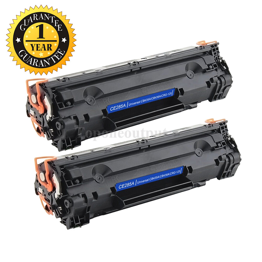 2PK CE285A 85A Black Toner Cartridge for HP LaserJet P1102W M1217nfw MFP