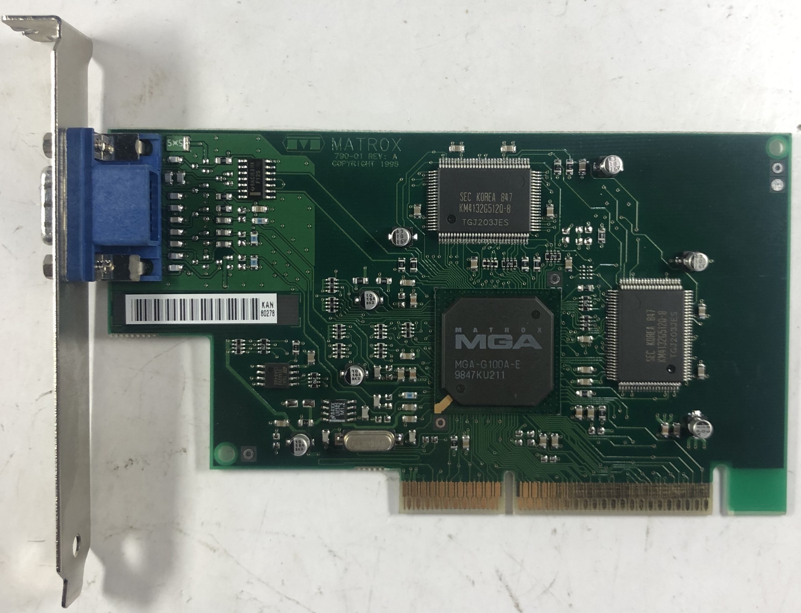 Matrox G100A/4/HP 4MB AGP Graphics Card