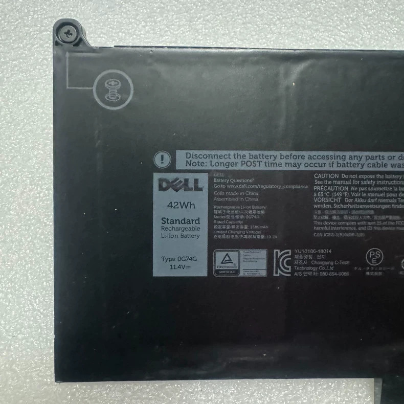Genuine 42WH 0G74G OG74G Battery For Dell Latitude 5300 5310 7300 7400 P97G P99G