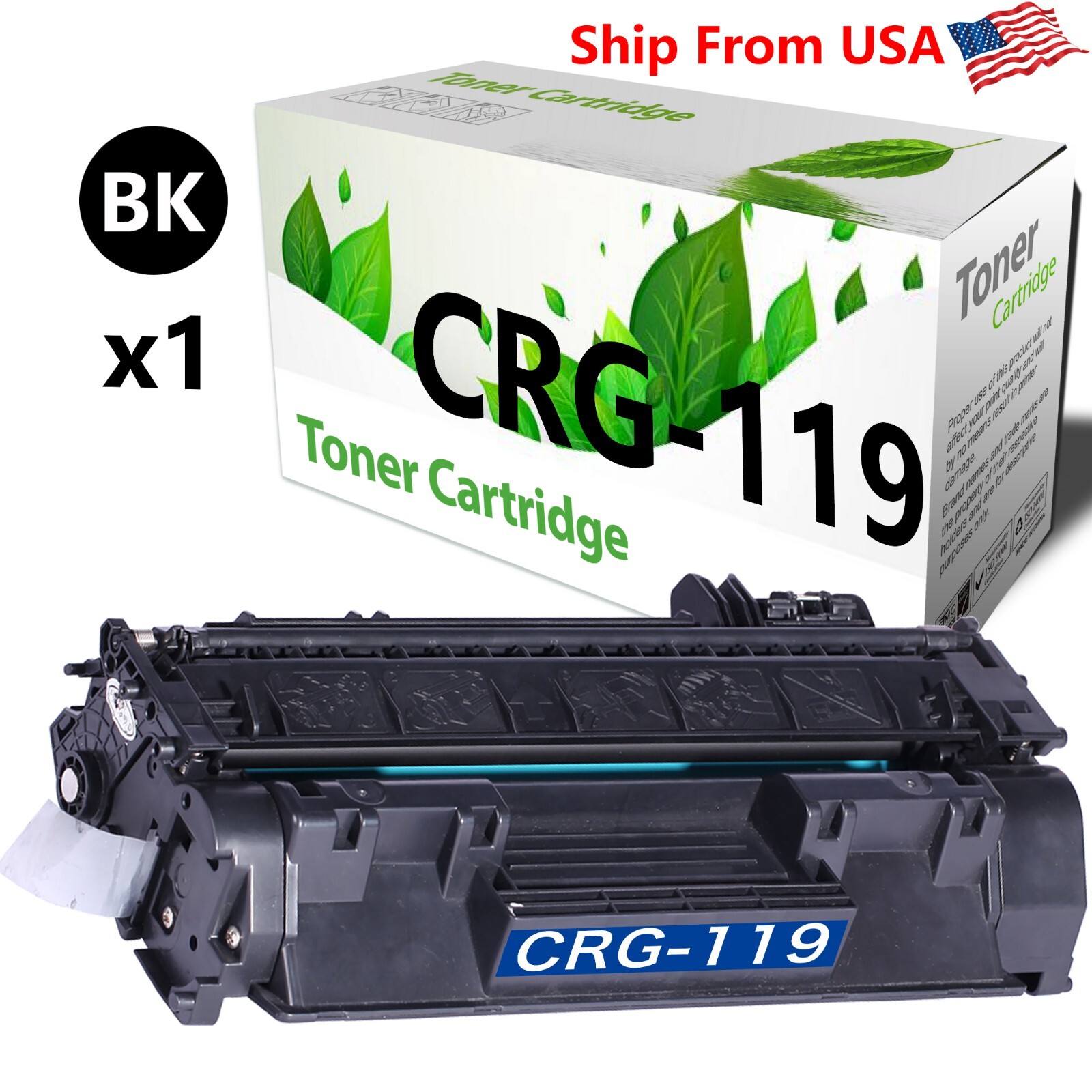 1-Pack CRG119 3479B001AA Toner Cartridge Work With LBP6300dn Printer