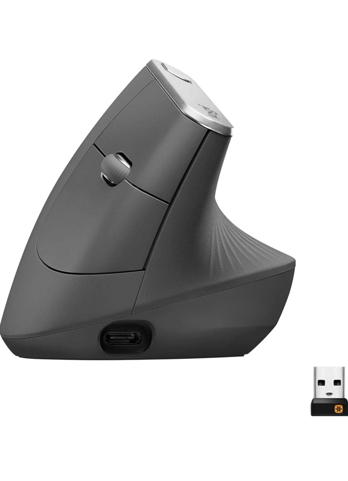 Logitech MX Vertical Wireless Mouse Ergonomic Design - Graphite