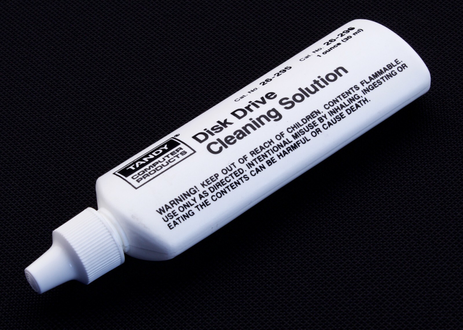 Vintage Tandy Computer Cleaning Solution Bottle 1oz 