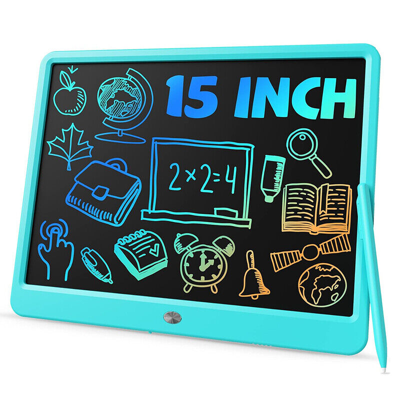 15'' LCD Writing Tablet Electronic Drawing Notepad Pad Doodle Board Toy for Kids