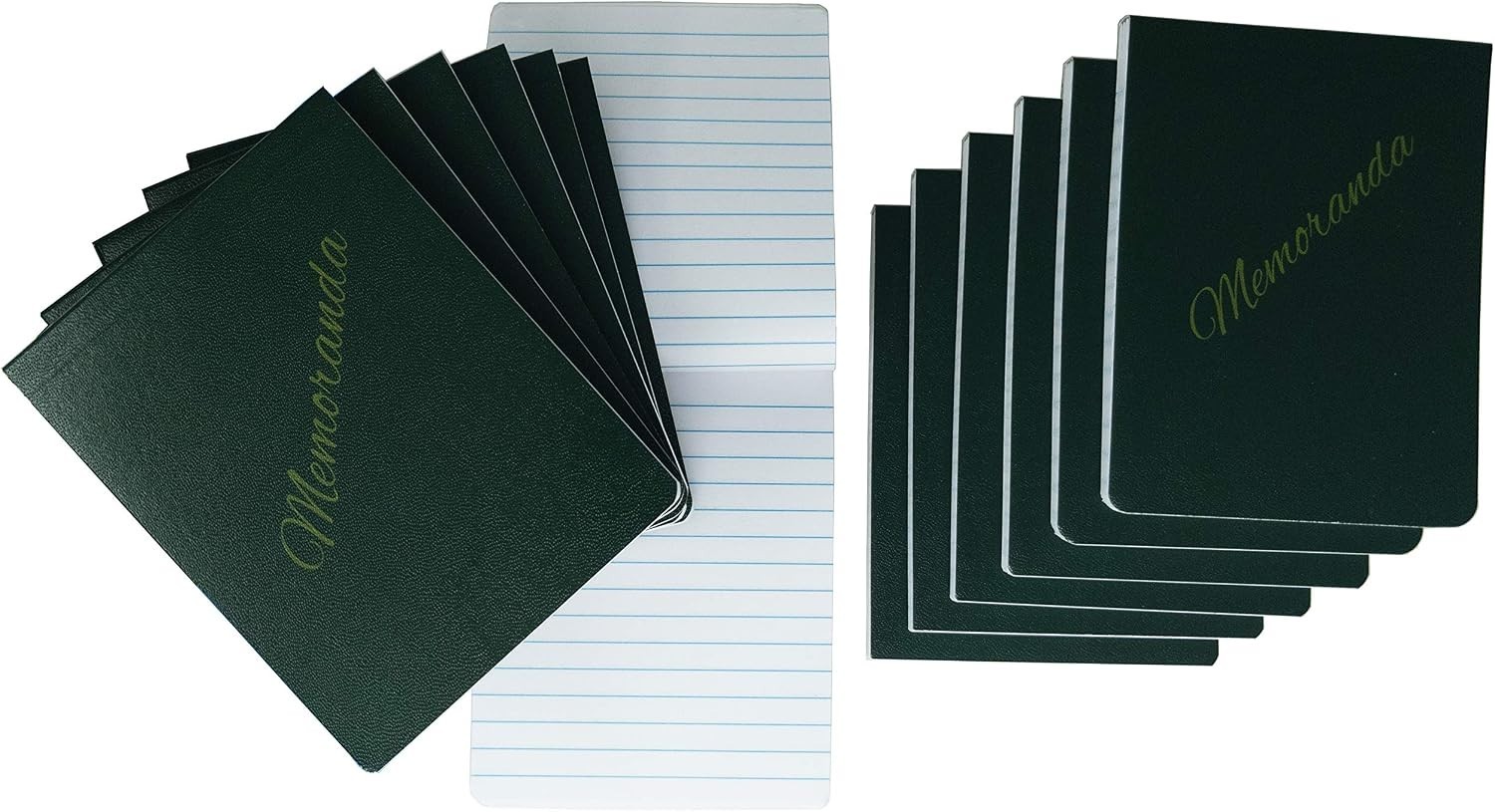 Tacticai 12-Pack Green Military Memorandum Book, 3.25” x 4.5” - 144